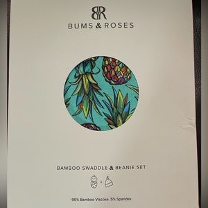 Bums & Roses Swaddle/Beanie Set - Feelin' Pine 🍍